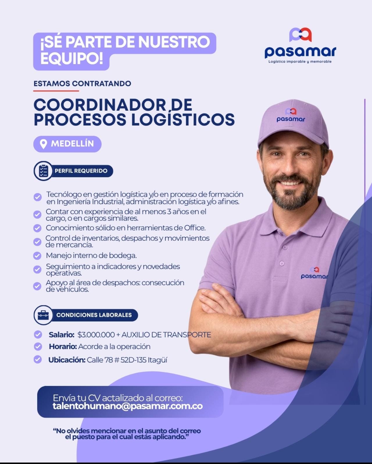 Coordinador de Procesos Logísticos
